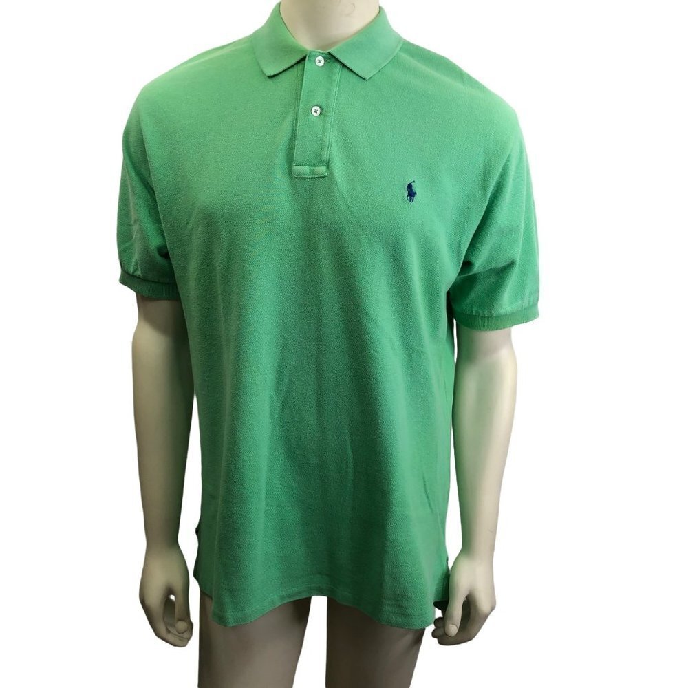 POLO BY RALPH LAUREN MENS SHIRT GREEN SZ M‎